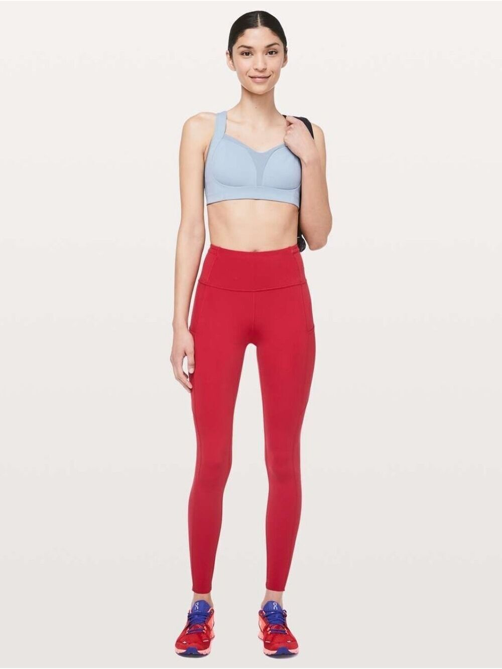 Lululemon X Team Canada Fast And Free Leggings Size 8 In EUC